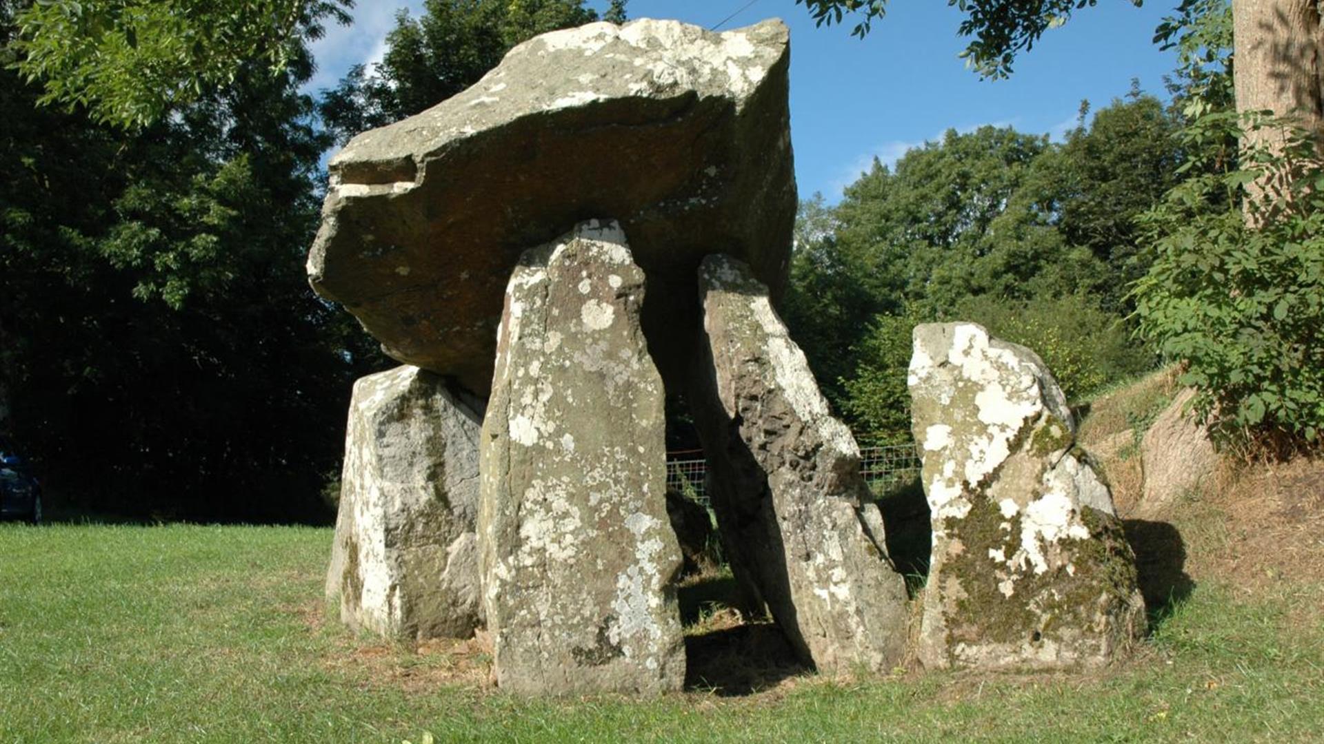 Standing stones at a Dolmen