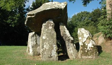 Standing stones at a Dolmen