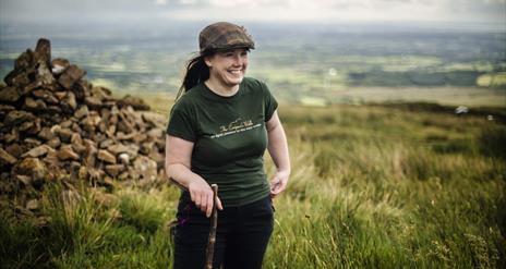Cathy ONeill, tour guide of The Emigrants Walk experience