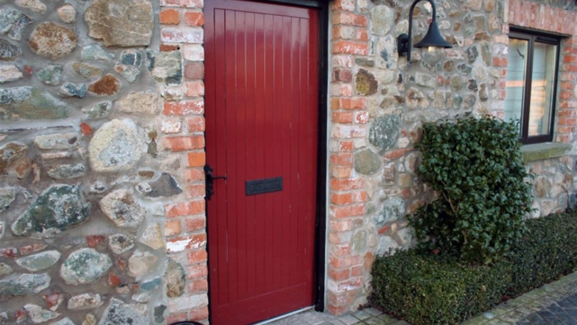 Image of a red door