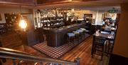 The bar area in Brewers House restaurant