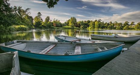 Boats on the lake at Dungannon Park