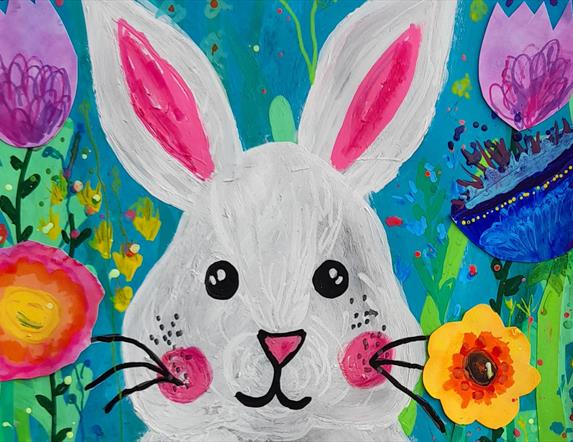 Painting of an Easter Bunny