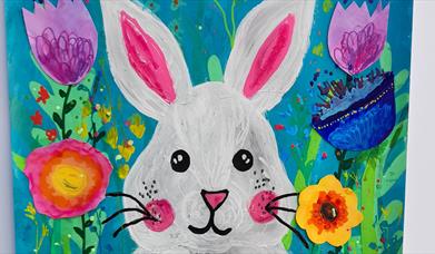 Painting of an Easter Bunny