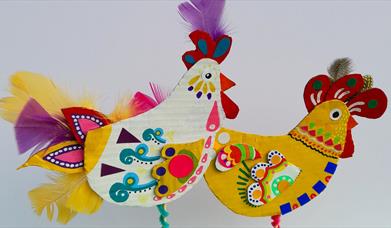 Image of two Easter chicks
