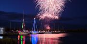 Fireworks display at Ballyronan Marina