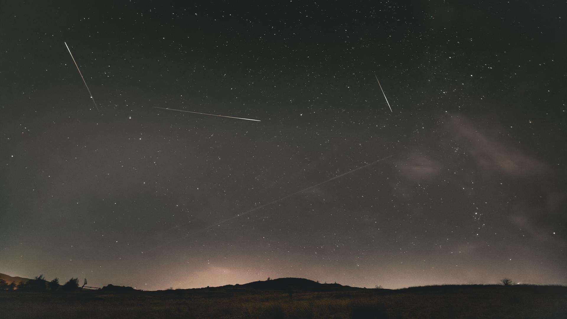Image of meteor shower