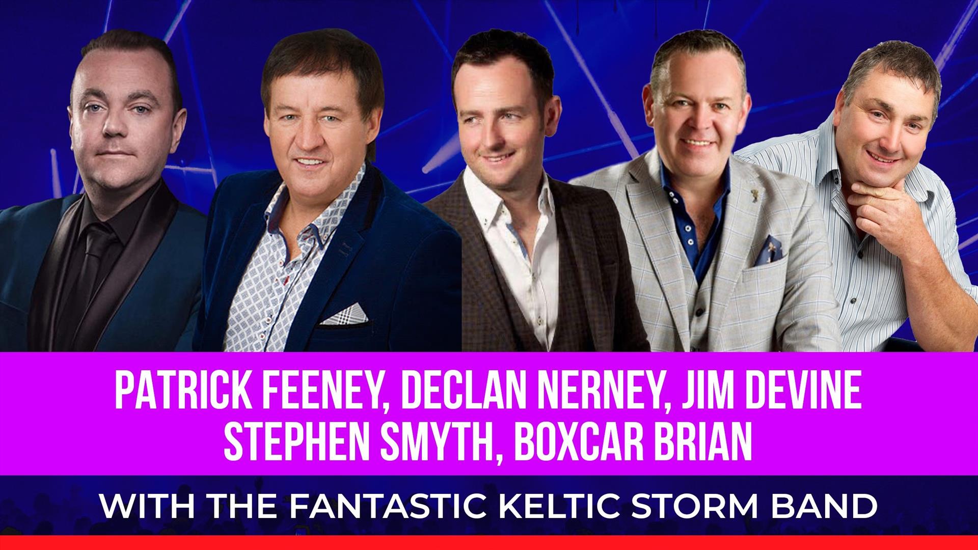 A Poster with Patrick Feeney, Declan Nearney, Ritchie Remo, Stephen Smyth & Boxcar Brian