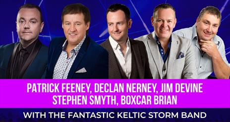 A Poster with Patrick Feeney, Declan Nearney, Ritchie Remo, Stephen Smyth & Boxcar Brian