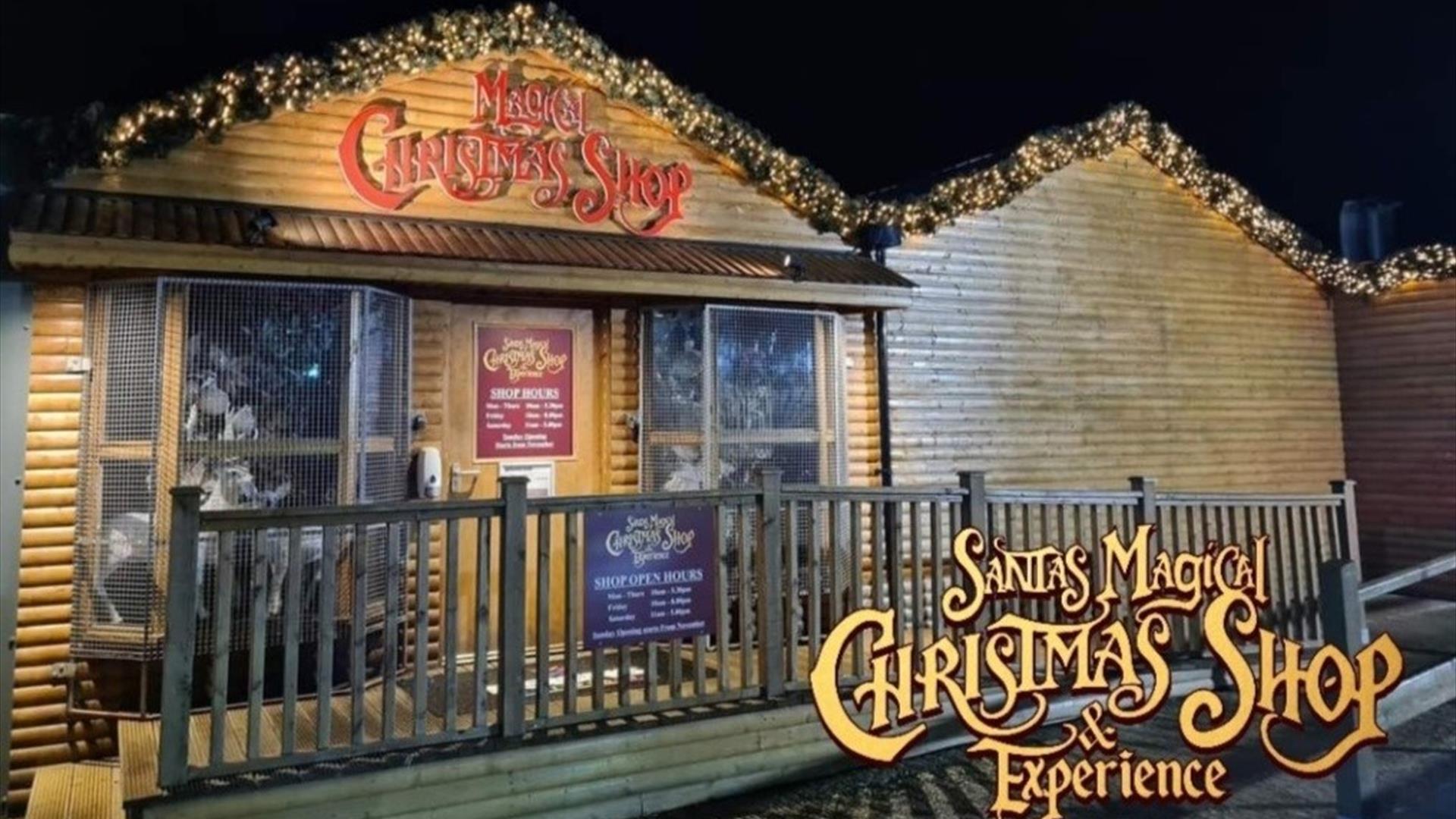 Image of the Log cabin of the Christmas shop