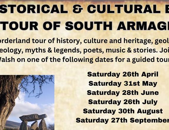 Poster for Historical & Cultural Bus Tour of South Armagh