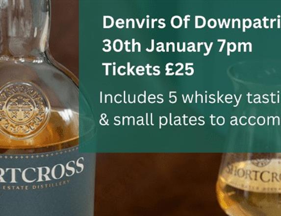 Poster for Whiskey Tasting Experience in Denvir's