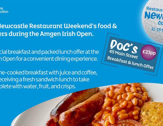 Special offer from Doc's as part of Newcastle Restaurant Week