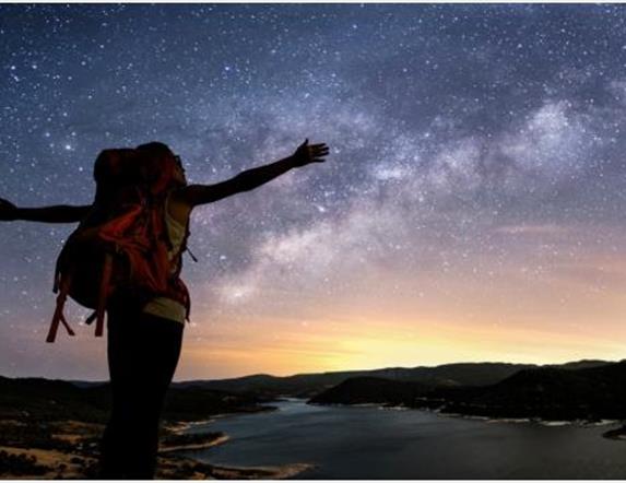 Enjoying the stars in the central Mournes