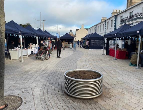 Artisan Market Stalls on Central Promenade, Newcastle, County Down