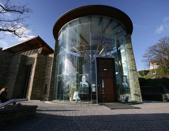 A view of the front of The Saint Patrick Centre building.