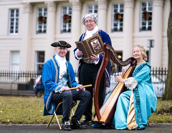 Celtic Kindness group in Georgian dress.