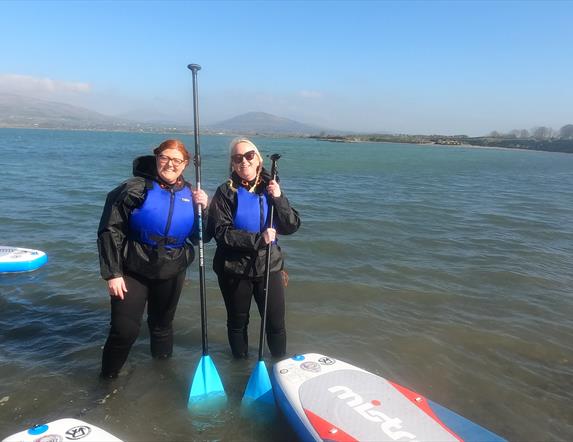 Mum and Daugther enjoying the crystal clear waters