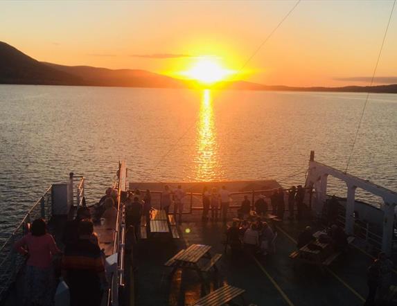 Ferry at Sunset on Carlingford Lough