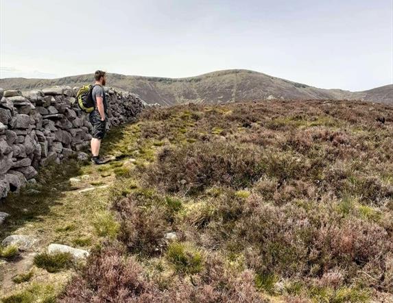 Taking in the views on Seefin mountain