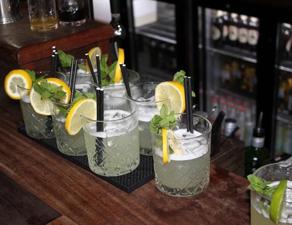 Newcastle Food and Drink Tour - Cocktails on bar counter
