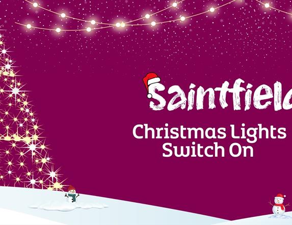 Saintfield Christmas lights switch on