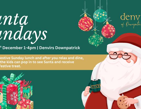 Poster of Santa for Santa Sundays