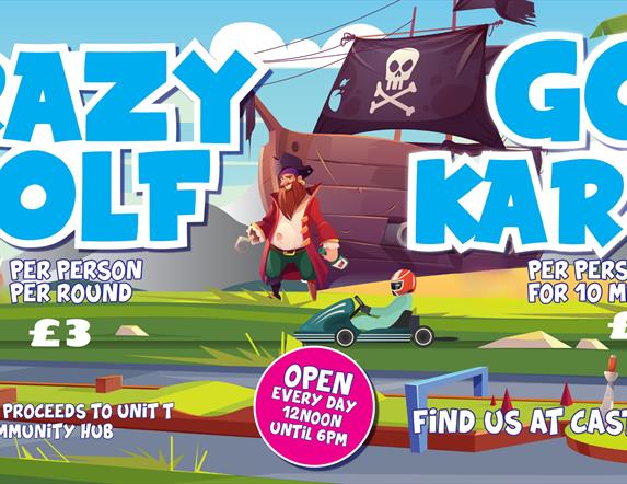 crazy golf and go karts