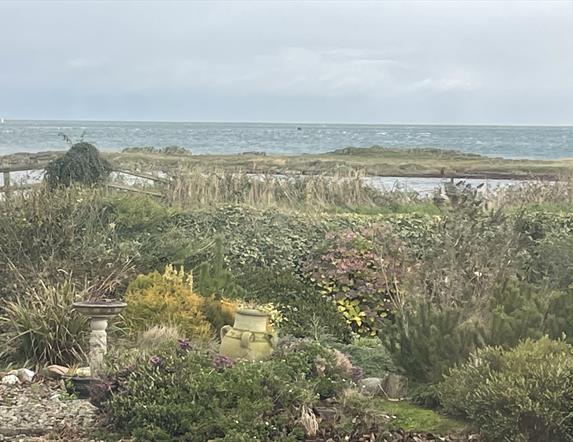 View from 'Room with a view' & front garden of whole property.