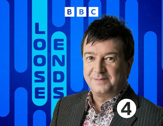 An image of the artwork for the BBC Radio 4 show 'Loose Ends' with a photograph imposed of presenter Stuart Maconie.