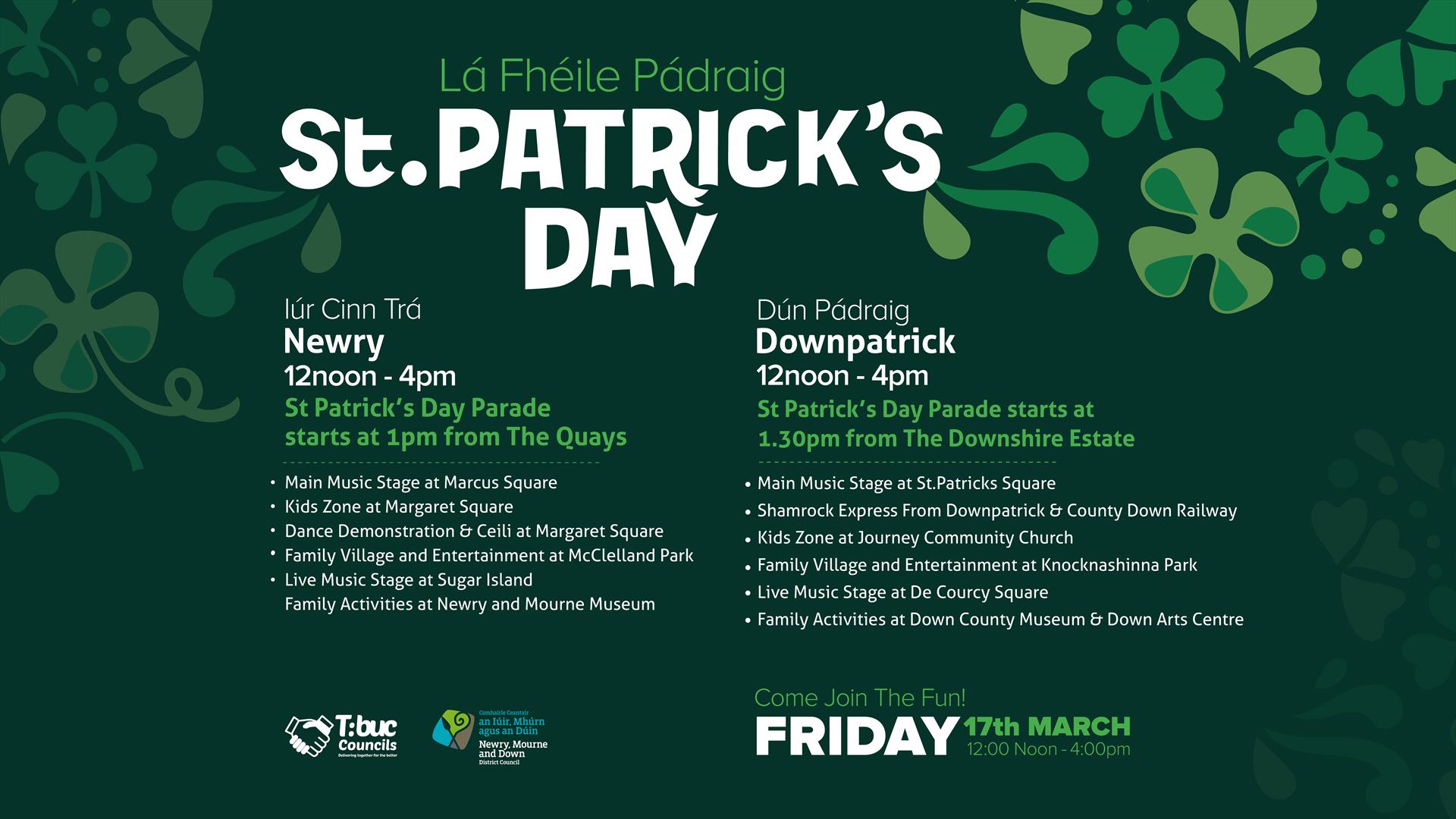 Saint Patrick's Day (March 17th)