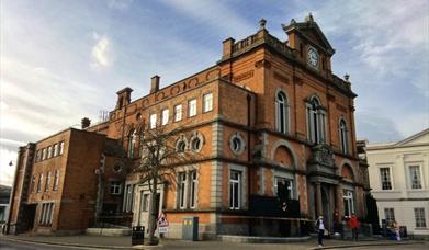 A view of the outside of Newry Town Hall
