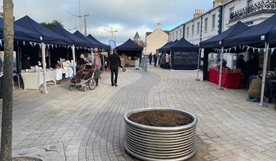 Artisan Market Stalls on Central Promenade, Newcastle, County Down