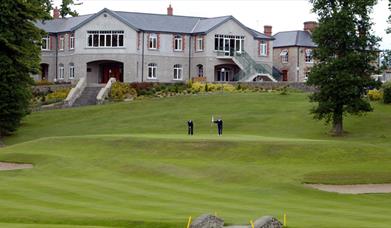 Image showing the club house at Kilkeel Golf course.