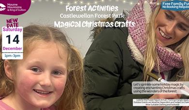 A child enjoying Forest Activity crafts at Castlewellan Forest Park.