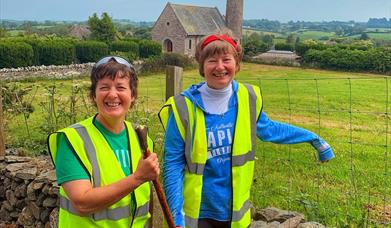 Camino Walk with Saul Church in background