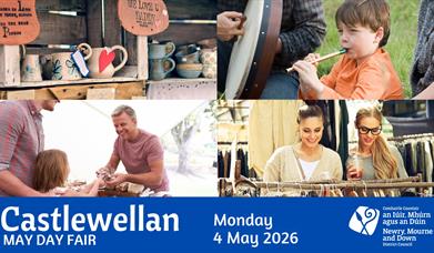 Castlewellan May Day Fair on Monday 4 May 2026. Enjoy crafts, food, music, and shopping. Hosted by Newry, Mourne and Down District Council.