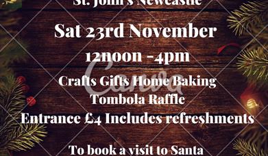 Christmas Sale St John's Hall Saturday 23rd at 12 noon