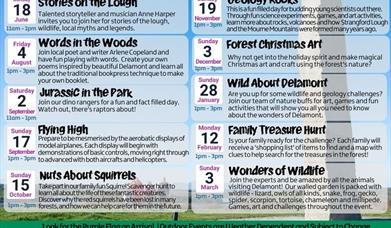 Poster of Events at Delamont Country Park