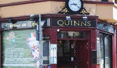Exterior of Quinns Bar entrance