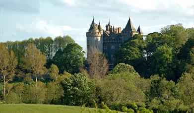 Killyleagh Castle through the trees