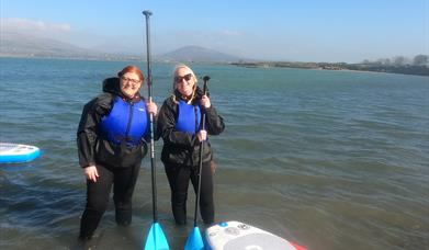 Mum and Daugther enjoying the crystal clear waters