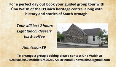 Poster for Group Tours of Cardinal O'Fiaich Heritage Centre