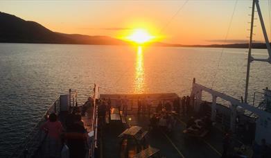 Ferry at Sunset on Carlingford Lough