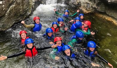 Summer camp fun at bloody bridge on a bouldering session