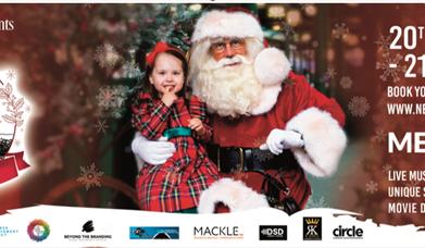 Graphic Promoting Newry Christmas Markets this December in Newry City