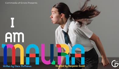 young woman dressed in school uniform acting in show