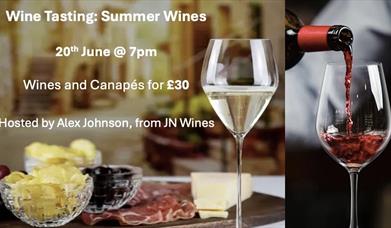 Wine Glasses and Canapes