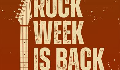 Guitar poster advertising Rock Week