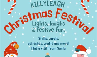 Killyleagh Community Association graphic promoting Christmas Lights Switch on 2025